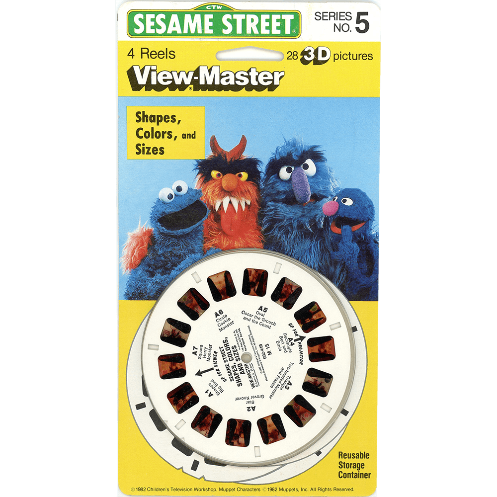Sesame Street Shapes Colors And Sizes Serie No 4 View Master 4 sesame-street-shapes-colors-and-sizes-serie-no-4-view-master-4