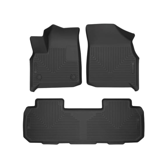 Husky Liners 93481 WeatherBeater Front & Second Seat Floor Liners - 3 Piece Fits 2018-2023 Buick Enclave