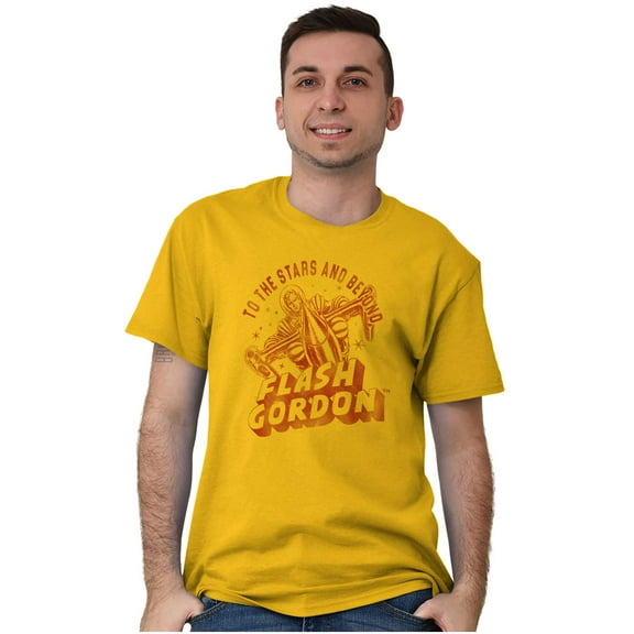 Flash Gordon Spaceman Comics Retro Men's Graphic T Shirt Tees Brisco Brands S