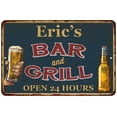 thumbnail image 1 of Eric's Green Bar and Grill Metal Sign 8x12 Decor 108120044035, 1 of 1