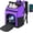 purple, variant on Single Bowling Ball Bag Backpack with Shoe Bag Up to Size 16, Accessories Gifts for Bowling Lovers,Bowling Bag with Padded Ball Holder