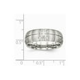 thumbnail image 6 of White Stainless Steel Ring Band Wedding Cubic Zirconia CZ, 6 of 6
