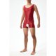 thumbnail image 4 of Body sin entrepierna, lencería para hombres, medias de lencería, ropa de dormir brillante de Color sólido, mono de leotardo Sexy con cuello redondo elástico, 4 of 5
