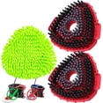 thumbnail image 2 of MHSIOAP-Mop Scrub Brush Replacement Head for Ocedar Easywring 1 Tank System, 2 Shower Floor Scrubber Hard Bristle Cleaning Brush, 1 Microfiber Chenille Pad Head for O Cedar Spin Mop, 2 of 4