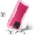 thumbnail image 3 of Designed for Apple iPhone 15 Pro Max (6.7") Tough Hybrid Shockproof Hybrid PC + TPU Bumper Frame Rubber Drop Proof 3in1 Armor Full Body Phone Case Cover [Hot Pink], 3 of 11