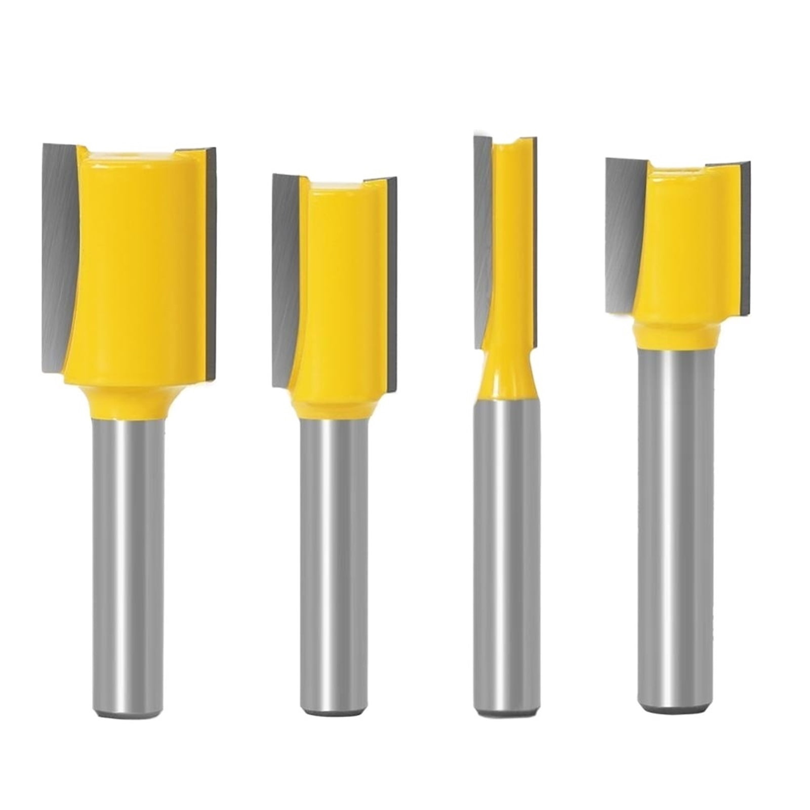 15pcs 1/4inch Router Bit Set Trimming Straight Milling Cutter For Wood Bits Tungsten Carbide Cutting Woodworking ,Great Multi-Purpose Application
