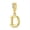 Letter D, variant on MULA Original S925 Sterling Silver Alphabet Letter A Charms Gold Plated Pave AAA CZ DIY Pendant fit Bracelets Gift for Women with Pouch