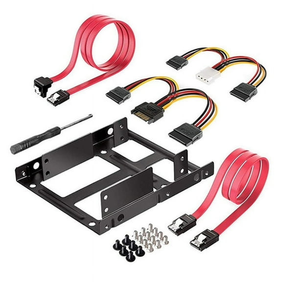 Dual SSD HDD Mounting Bracket 3.5 to 2.5 Internal Kit