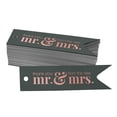 thumbnail image 1 of Inkdotpot Pack Of 50 Real Rose Gold Foil Paper Tags Thank You From The New Wedding Favor Hang Tags, 1 of 6