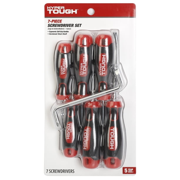 Hyper Tough Heavy-Duty 7-Piece Full Size Steel Philip and Slotted