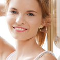 thumbnail image 4 of Lancharmed Gold Plated Earrings for Womens,Bow Tie Earring Funny Gifts, 4 of 8