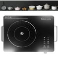 thumbnail image 5 of 3500W Portable Electric Stove, Infrared Burner with 3-Hour Timer Electric Heating Plate Surface Touch and Knob Controls 10-Level Power Temperature Adjustment for Flat-Bottom Cookware, 5 of 10