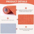 thumbnail image 6 of 1 Sheet DIY Imitation Linen Fabric with Paper Back for Book Binding Velvet Box Making Coral 300x1300mm, 6 of 6