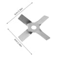 thumbnail image 2 of Houderco Pala Agitadora De Acero Inoxidable Para Mixer De Laboratorio Con Cruzado Eficiente, 2 of 8