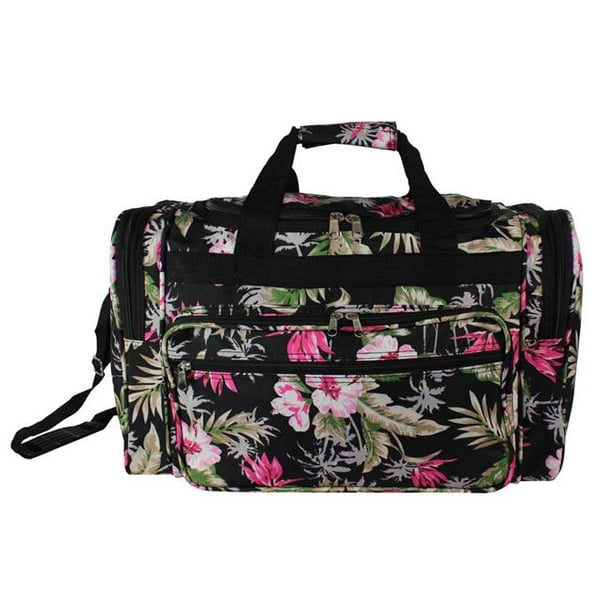 World Traveler 81T19228 19 in. CarryOn Duffel Bag Tropical Flowers