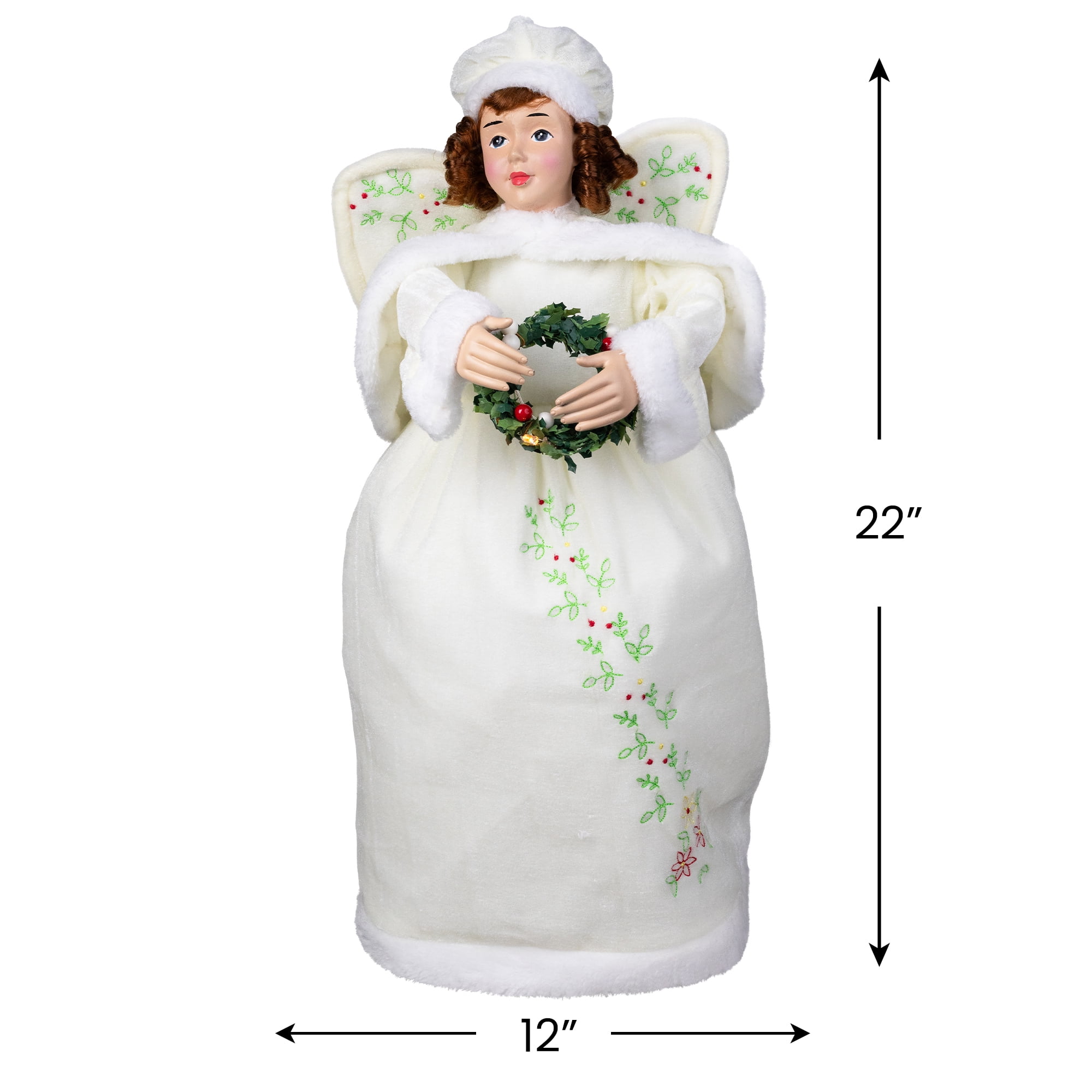 LED Lighted Animated and Musical Christmas Angel Figure - 22"