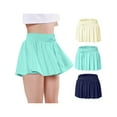 thumbnail image 6 of Girls' 3pcs/set Comfy & Breathable Solid Color Performance Skort For Sports Girls' Clothing, 6 of 9