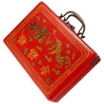 thumbnail image 4 of MOVTOTOP 1Pack Mahjong Set Box Red Wood Portable Storage for Family and Friends, 4 of 7