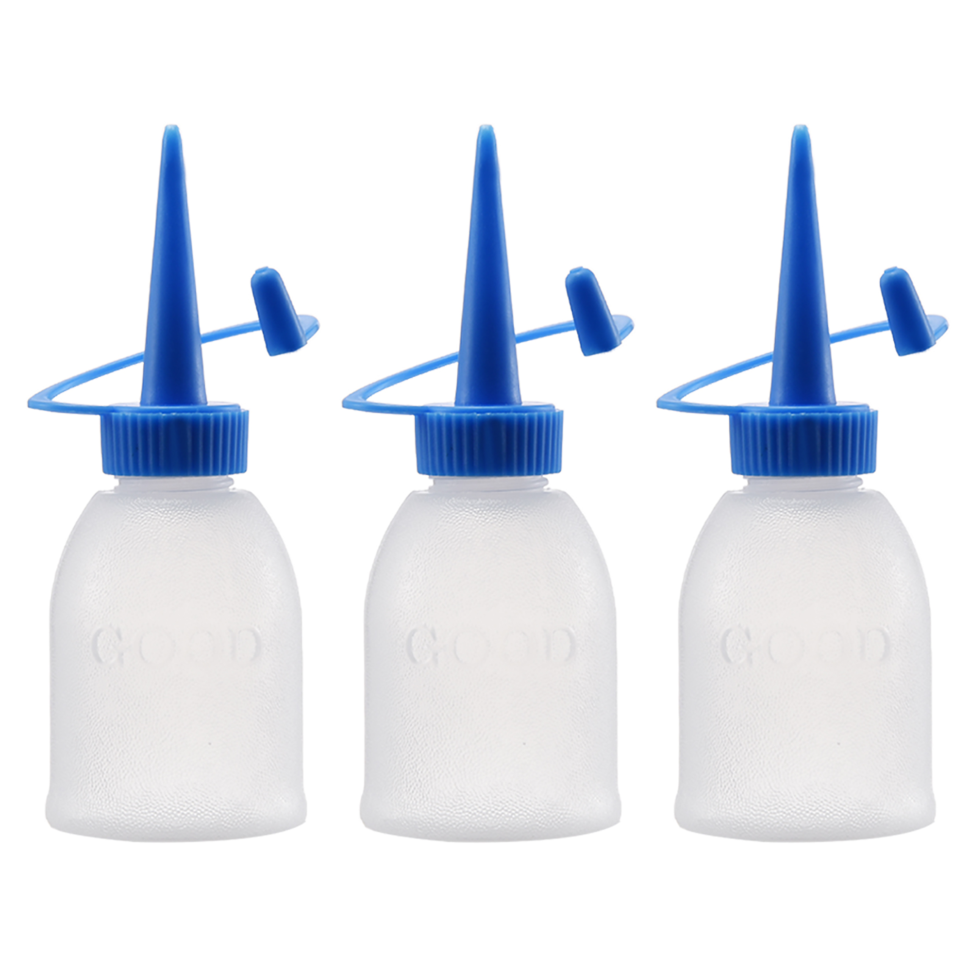 Glue Bottle 30ml/1oz PU Squeeze Wash Bottles for DIY Label Tattoo 3pcs