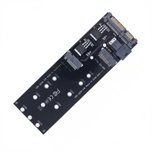 Convertisseur d'Interface SSD Double Canal, Supportant NVMe SATA M.2 SSDs pour Mises à Niveau Polyvalentes de PC
