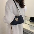 thumbnail image 4 of Shoulder Bags, Leather Handbags, Waterproof Rhomboid Pattern Beautiful Decoration Handbag with Magnetism Snap Closure to match with different types of clothes, Brown, 8.1 x 2.2 x 5.1In, 4 of 7