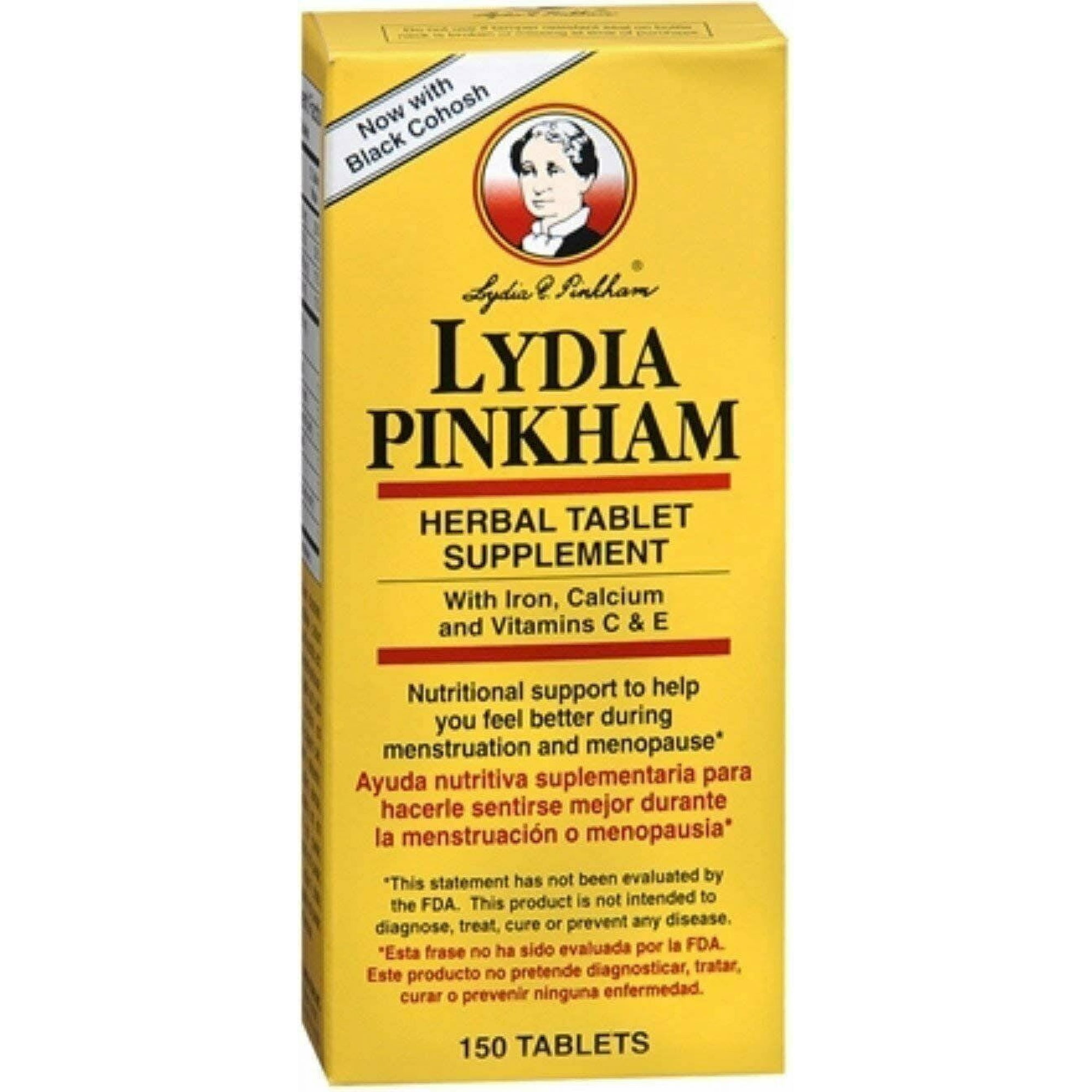 Lydia Pinkham Herbal Supplement Tablet, 150 Ct