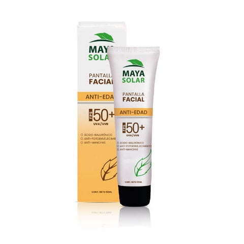 Maya Solar Pantalla Facial Anti-Edad Protector Solar FPS 50+ UVA - UVB