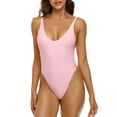 thumbnail image 5 of RELLECIGA Women's High Cut Low Back One Piece Thong Swimsuit for Women, 5 of 8