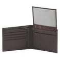 thumbnail image 3 of Brown Bifold PassCase Leather Wallet with Flap | Style n Craft, 3 of 4