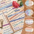 thumbnail image 2 of 16 Pcs Phrase Stickers, Sheets Scrapbooking Stickers, Word Stickers, Bullet Journal Sticker, Aesthetic Vintage Decorative Washi Paper Stickers for Scrapbook Journal Photo Album, 2 of 5