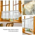 thumbnail image 5 of 1Pc/ 2pcs Lace Valances for Windows, Lace Floral Embroidered Semi Sheer Curtain for Kitchen Cafe Dinning Bath Room, 51x16inch, 5 of 7
