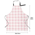 thumbnail image 2 of Kdxio Pink Checkboard Apron with Pockets Adjustable Kitchen Aprons for Men Women Waterproof Aprons for Cooking,Drawing,Crafting, Baking Household Cleaning, 2 of 8
