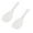 White, variant on Mauxuk Nonstick Rice Paddle 2 Pack, Heat-Resistant Plastic Serving Spoon for Rice Cooker, Easy Clean & Store, Comfort Grip (White)