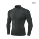thumbnail image 5 of Qarigey Ropa interior térmica para hombre, camisetas deportivas de invierno de alta elasticidad para hombre, jersey largo con cremallera para Camisetas Gris oscuro Qarigey AP013564-06, 5 of 6