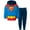 Blue, variant on DC Comics Justice League Batman Little Boys Fleece Pullover Hoodie and Pants Outfit Set Toddler to Big Kid