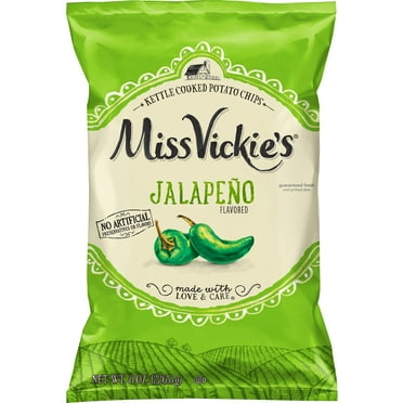 Miss Vickie's Jalapeno Flavored Potato Chips, 8.0 oz Bag