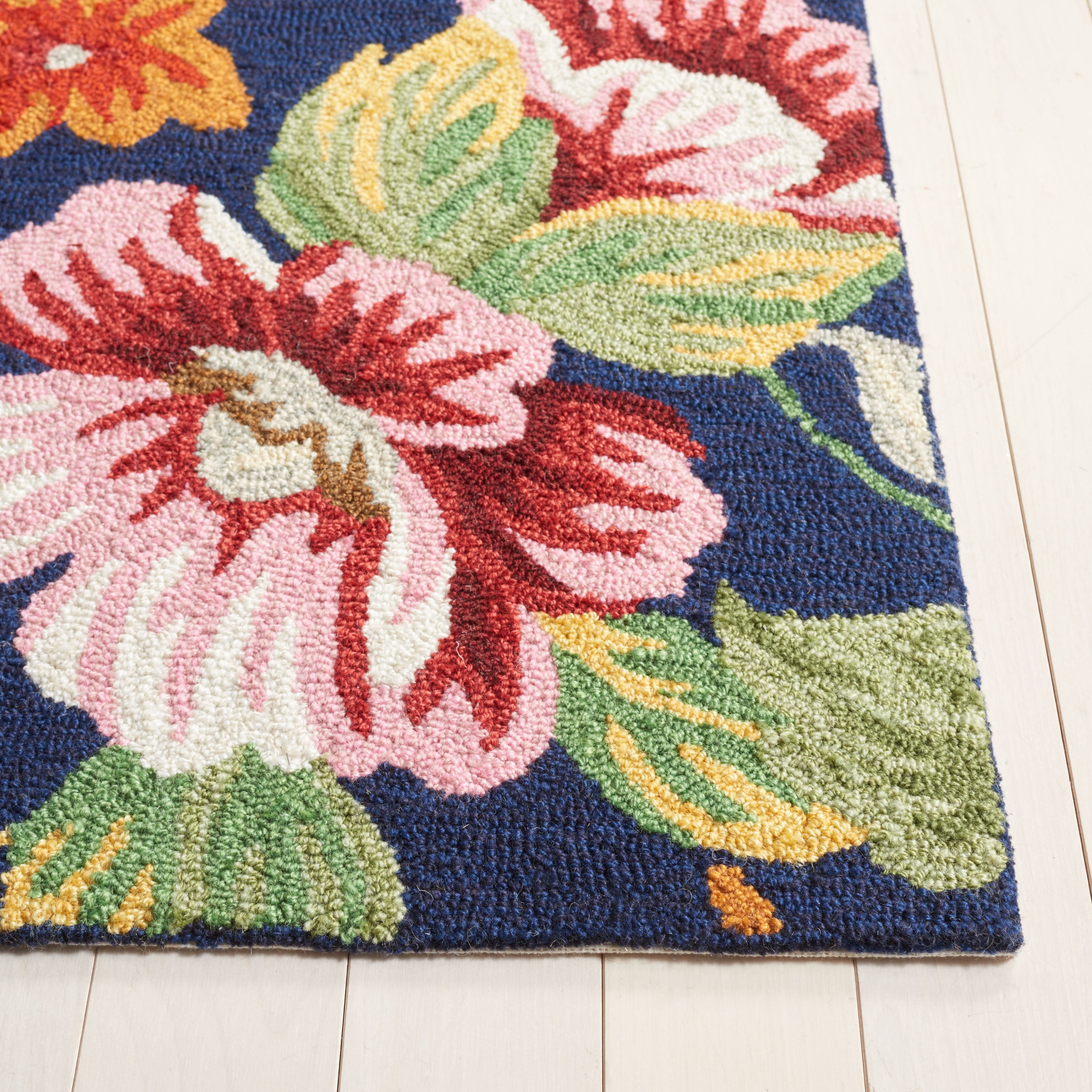 Safavieh Easy Care Daragh Floral Area Rug, Navy/Red, 8' x 10'