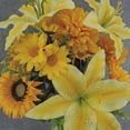 thumbnail image 3 of 1 Pc, 20 Inch Sunflower, Mum & Tiger Lily Mixed Bush w/16 Stems Great For Fall Decor & Special Events - Yellow, 3 of 5