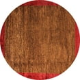 thumbnail image 1 of Ahgly Company Indoor Round Abstract Orange Modern Area Rugs, 5' Round, 1 of 4