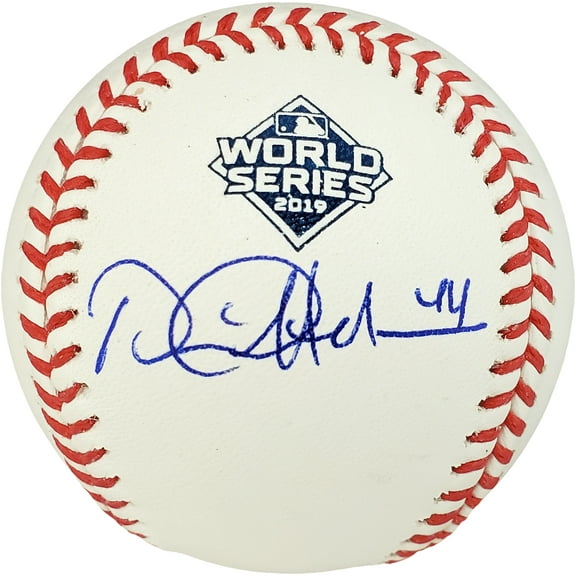 Daniel Hudson Autographed Official 2019 World Series MLB Baseball Washington Nationals PSA/DNA 179014