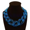 thumbnail image 1 of Collar de acrílico grueso gargantilla declaración babero cadena collar colgantes Feliz Sencillez, 1 of 1
