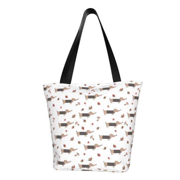 Easygdp Dachshund Dog Bolso de Hombro para Mujer, Bolso Bandolera y Cartera de Mano Elegante para Uso Diario