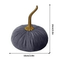 thumbnail image 3 of Konghyp Velvet Pumpkin Decor, Fall Home Decor, Elegant Centerpiece for Thanksgiving, Wedding, Halloween, Soft Foam Pumpkin, Seasonal Decoration, Plush Pumpkin for Autumn Decor, 3 of 5