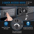 thumbnail image 4 of Digital Depository Safe – 0.57 Cu. Ft Front-Load Drop Box for Cash, Money & Mail, Multi-User PIN Code Lock, Steel Construction, Anti-Pry Hinges, Backup Keys, Ideal for Business or Office, 4 of 4