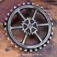 thumbnail image 3 of 1Pcs Roue d'Engrenage Steampunk Vintage Décoration Hexagonale Maison Noir Mdf 9.4 Pouces, 3 of 8