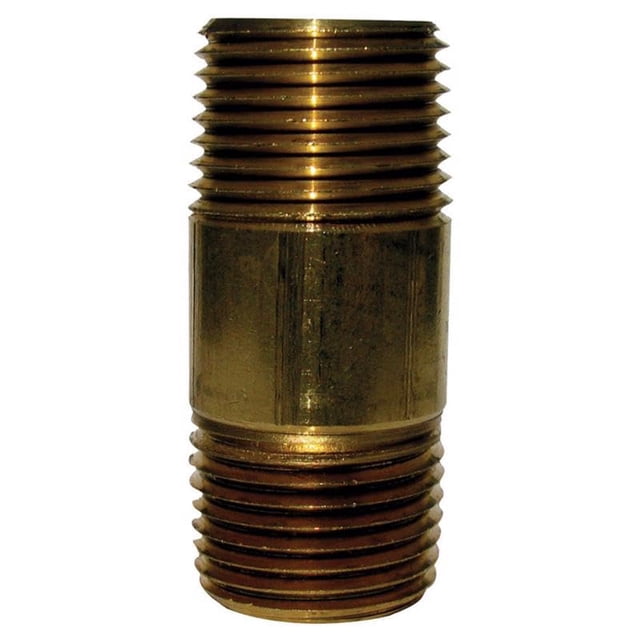 Boquilla de latón HOMEPLUS+ 1/4" MPT x 1/4" D MPT 9 cm