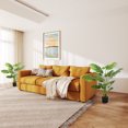 thumbnail image 4 of HOMCOM 2 Piece 4ft Artificial Tree Monstera Deliciosa Tropical Palm Decor, 4 of 10