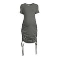 thumbnail image 6 of Destination Maternity Women's Ruched Bodycon Dress with Short Sleeves, Sizes S-2XL, 6 of 6