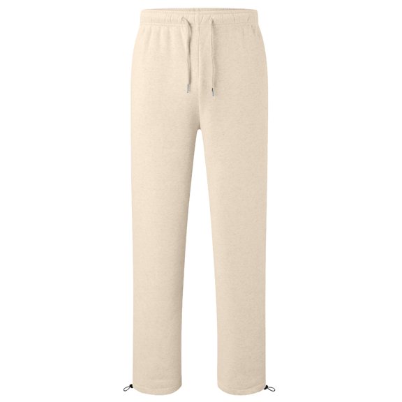 Wsysadlol Kids Wide Leg Sweatpants With Cuff Drawstring Elastic Waist Casual Long Trousers Outdoor Play Bottoms For Boys And Girls Beige