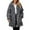 Grey, variant on Women Oversized Zip Up Hooded Outerwear Coat With Pockets Soft Warm Jacket For Cold Weather Comfort